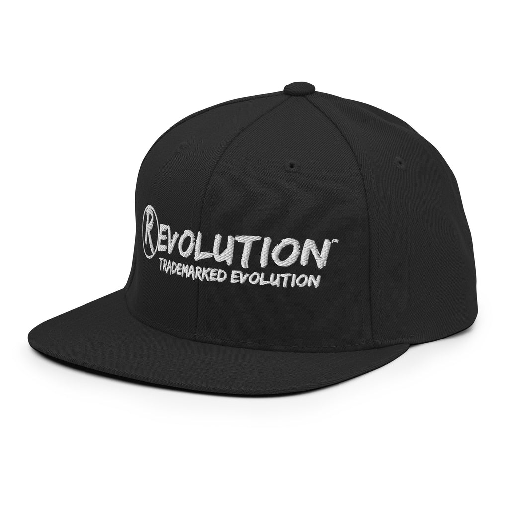 Revolution streetwear black Snapback Hat left angle view
