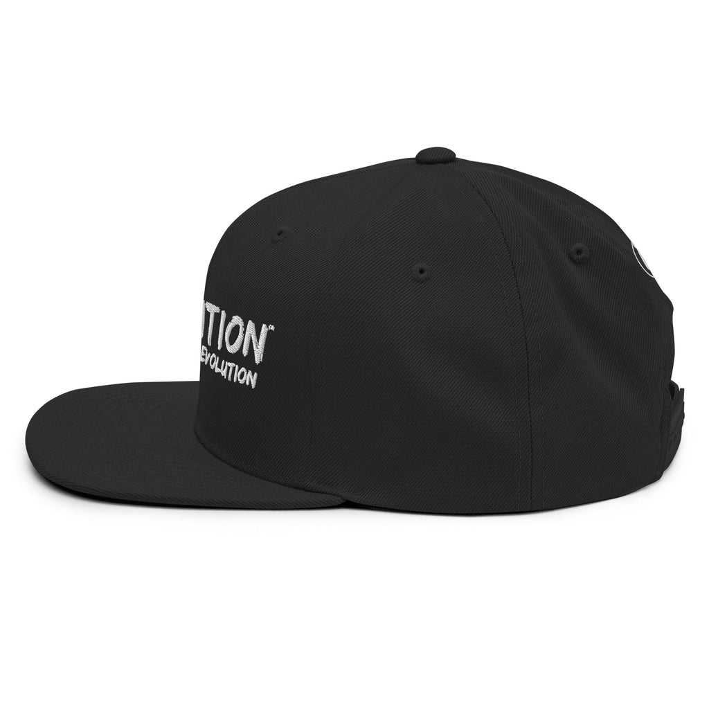 Revolution streetwear black Snapback Hat left side view